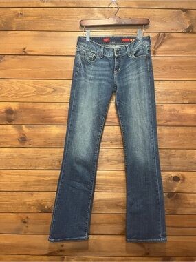 X2 Quality Denim w10 Boot Cut Jeans Low Rise Size 2L Medium Wash Y2K